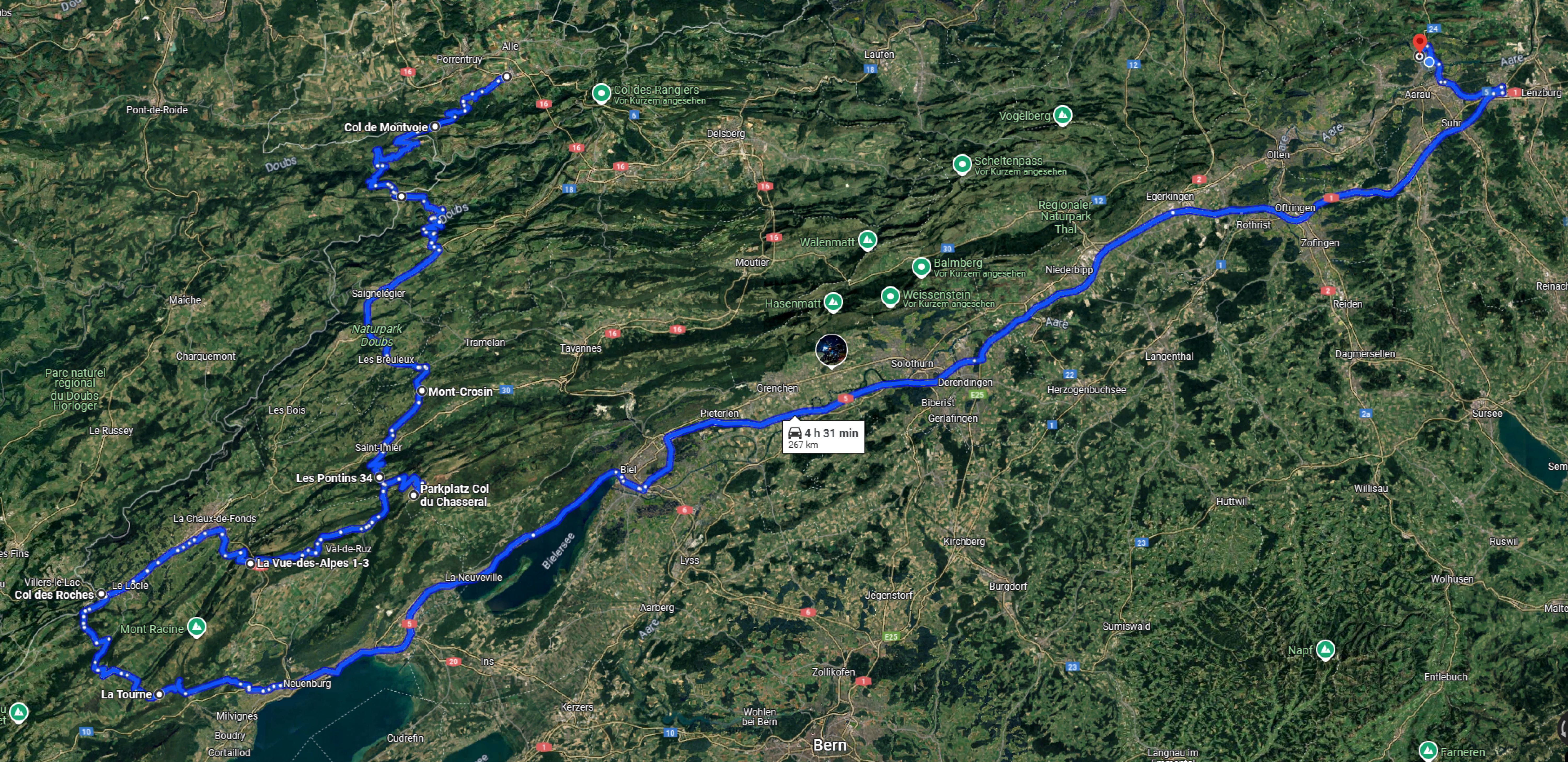18.05.2025 Gilberte de Courgenay - Route Nachmittag