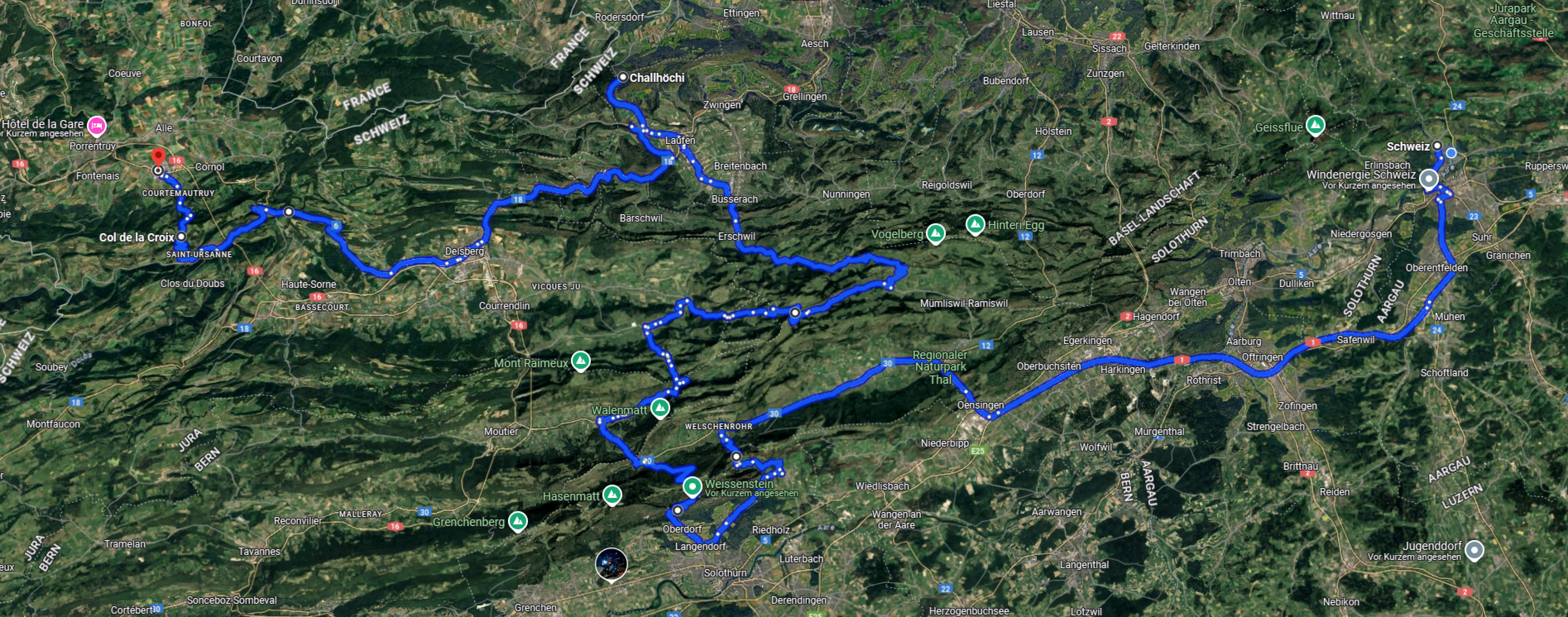 18.05.2025 Gilberte de Courgenay - Route Vormittag