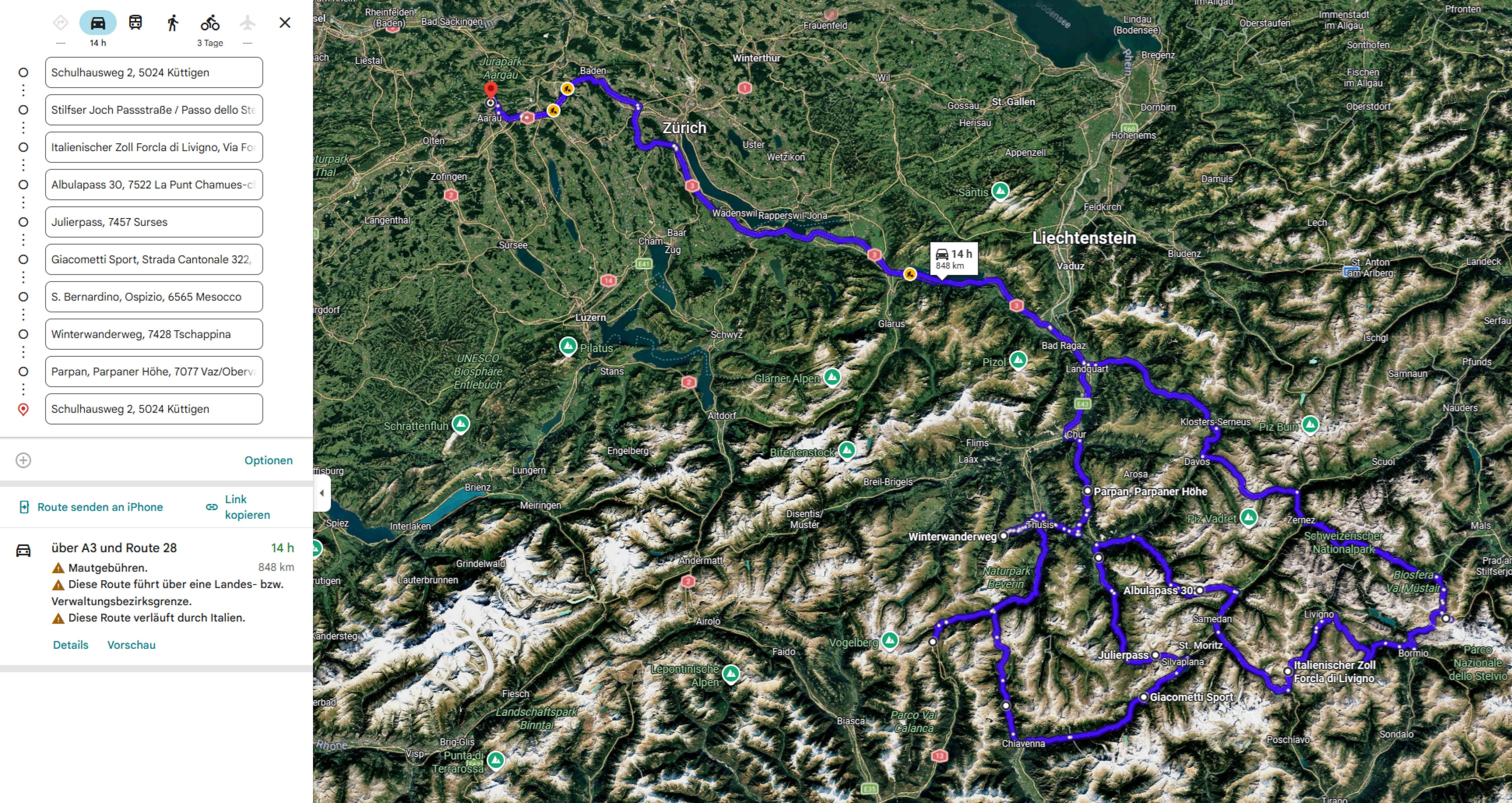 Passtour Graubünden erkünden