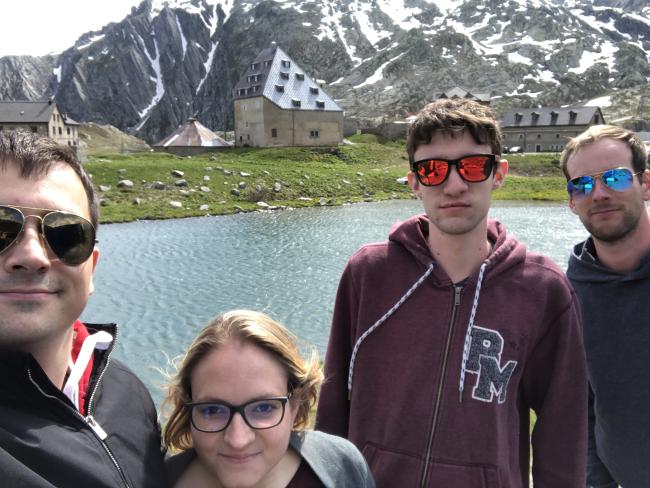 SAF Mitglieder auf dem Gotthard-Pass